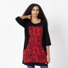 Vanessa Style Damen-Longshirt rot/schwarz 36/38 (1) - 112528600001 - 0 - 140px