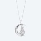 Anhänger Wolf mit Kette 925 Silber rhod. Mondstein - 112718000000 - 0 - 140px