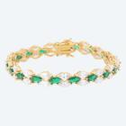 Armband 925 Sterling Silber vergoldet Zirkonia - 112728000000 - 0 - 140px