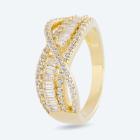 Ring 925 Sterling Silber vergoldet Zirkonia 16 - 112728100001 - 0 - 140px