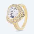 Herzring 925 Sterling Silber vergoldet Zirkonia 17 - 112728200001 - 0 - 140px