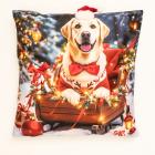 Dekokissen Labrador im Schlitten 40x40cm - 112755800000 - 0 - 140px