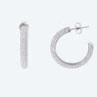 Creolen 925 Sterling Silber rhodiniert Zirkonia - 112837900000 - 0 - 140px