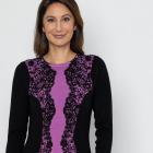 MILANO Design Pullover schwarz/lila 40/42 - 112880000002 - 0 - 140px