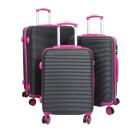 3teiliges ABS Kofferset 'Santorin' schwarz-fuchsia - 112908900000 - 0 - 140px