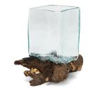 Windlicht Quader 10 cm auf Kaffeewurzel - 112941500000 - 0 - 140px