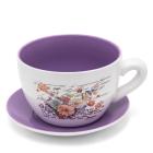 Blumentopf Tasse aus Keramik lila (B/H/T)  25x14x2 - 112952300000 - 0 - 140px