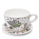 Blumentopf Tasse Lavendel Dekor aus Keramik, Lila - 112952400000 - 0 - 140px