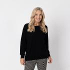 100% KASCHMIR Pullover, Rundhals, schwarz - 112957600000 - 0 - 140px
