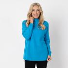 100% KASCHMIR Pullover, Stehkragen, azur 34/36 - 112960500001 - 0 - 140px