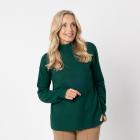 100% KASCHMIR Pullover, Stehkragen, tanne 34/36 - 112961100001 - 0 - 140px