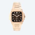 DUXOT Automatikuhr "Quadrata" roségoldfarben-braun - 112962400000 - 0 - 140px