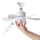 Deckenventilator mit Licht warm weiß/weiß 40 cm, - 112996300000 - 0 - 140px