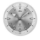 Atlanta Funk-Wanduhr silber-weiß, Lumi-Index - 113026100000 - 0 - 140px