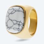 Ring Edelstahl vergoldet Türkis weiß synth. 18 - 113048900001 - 0 - 140px