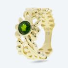 Ring 925 Silber vergoldet Chromdiopsid 20 - 113069000004 - 0 - 140px