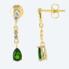 Ohrhänger 925 St. Silber vergoldet Chromdiopsid - 113069700000 - 0 - 140px