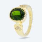 Ring 925 St. Silber vergoldet Chromdiopsid 18 - 113070000001 - 0 - 140px