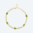 Armband 925 St. Silber vergoldet Chromdiopsid - 113071900000 - 0 - 140px