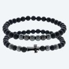 SET: 2x Armband Achat schwarz, geschwärzt - 113073300000 - 0 - 140px