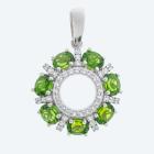 Anhänger 925 St. Silber rhodiniert Chromdiopsid - 113090000000 - 0 - 140px