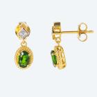 Ohrhänger 925 St. Silber vergoldet Chromdiopsid - 113090300000 - 0 - 140px