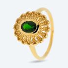 Ring 925 St. Silber vergoldet Chromdiopsid 16 - 113094100001 - 0 - 140px