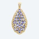 Anhänger 925 St. Silber vergoldet Tansanit - 113096900000 - 0 - 140px