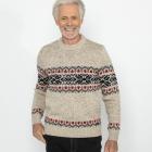 Herren-Pullover mit Norwegermuster beige S - 113109500001 - 0 - 140px