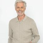 Herren-Pullover mit Polokragen stone M - 113109800001 - 0 - 140px