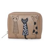 DONNA Damenbörse Katzen braun - 113133000000 - 0 - 140px