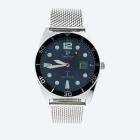 Time Piece Herren-Funkuhr, Milanaiseband, blau - 113150400000 - 0 - 140px