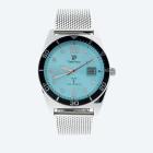 Time Piece Herren-Funkuhr, Milanaiseband, iceblau - 113150500000 - 0 - 140px