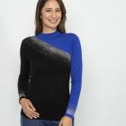 TRENDS by J. Leibfried Pullover schwarz/royalblau 46-50 - 113164700003 - 0 - 140px
