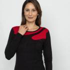 TRENDS by J. Leibfried Pullover schwarz/rot 46-50 - 113164900003 - 0 - 140px