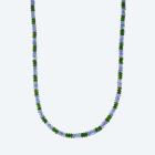 Collier Chromdiopsid, Tansanit Karabiner 925 rhod. - 113187800000 - 0 - 140px