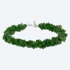 Armband Chromdiopsid 3-reihig Karabiner 925  rhod. - 113188200000 - 0 - 140px