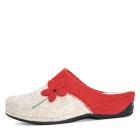 Dr. Feet Damenhausschuhe beige/rot mit Blume 36 - 113193000001 - 0 - 140px