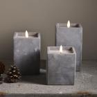 3 LED-Kerzen in Zementoptik - 113194300000 - 0 - 140px