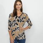 RÖSSLER SELECTION Damen Shirt taupe/schwarz/weiß 36 - 113203400001 - 0 - 140px