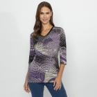 RÖSSLER SELECTION Damen Shirt schwarz/creme/lila 36 - 113204000001 - 0 - 140px