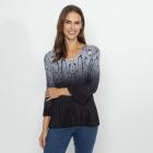 TRENDS by J. Leibfried Plissee-Shirt schwarz/grau - 113230500000 - 0 - 140px