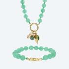 SET: Collier+Armband Jade grün gefärbt - 113255100000 - 0 - 140px