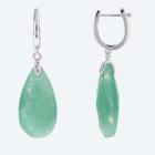 Ohrhänger 925 Sterling Silber rhod. Aventurin grün - 113263900000 - 0 - 140px