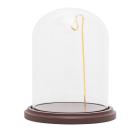 Taschenuhr Vitrine Glaskuppel, Holzboden braun - 113264700000 - 0 - 140px
