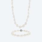 SET: Collier+Armband Süßwasserzuchtperlen weiß - 113281300000 - 0 - 140px