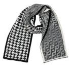 Schal mit Hahnentrittmuster schwarz - 113316000000 - 0 - 140px