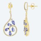 Ohrhänger 925 Silber vergoldet Tansanit - 113333200000 - 0 - 140px