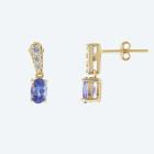 Ohrhänger 925 Silber vergoldet Tansanit - 113334000000 - 0 - 140px