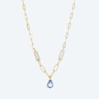 Collier 925 Silber vergoldet Tansanit - 113334500000 - 0 - 140px